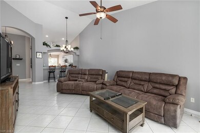 Living room looking into kitchen
