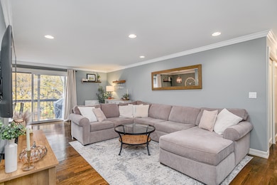 Welcome to this updated living room with sliders to the back deck