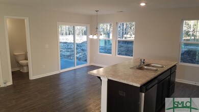 Kitchen Island and Dining Area
