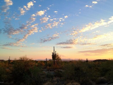 Sun Going Down With City Lights Coming I