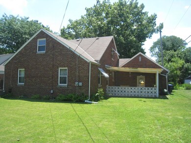 Rear elevation. note all brick
