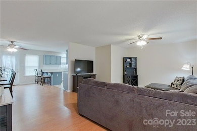 family room from front entry