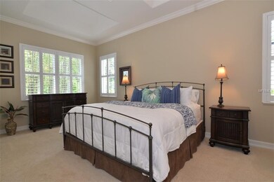 Master with double tray ceilings and crown molding