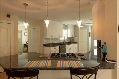 Kitchen view from living room.