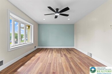 Living room - new laminate flooring, new lighting,