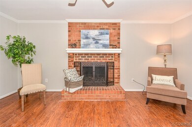 Close up of the fireplace
