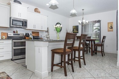 Chef's kitchen with breakfast area