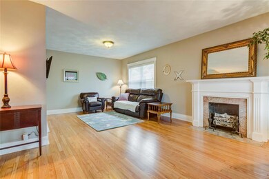 Living room is open to dining room to create a lar