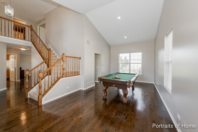 Stunning vaulted ceilings in the formal living and