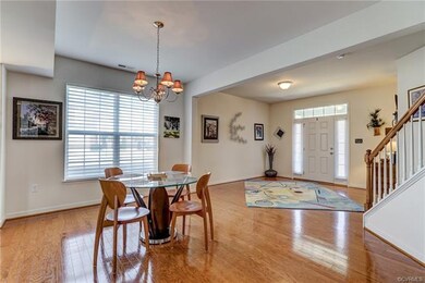 Large foyer leads to dining area.