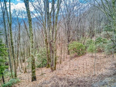 Looking down on property from road 