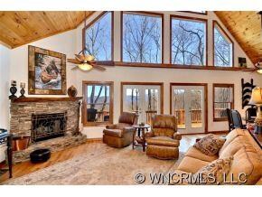 Open with Stone Fireplace