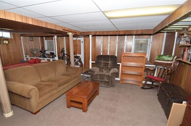 Lower level has a good size family room