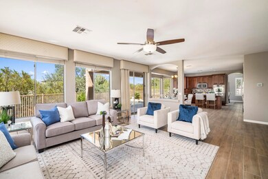 Family room open to kitchen
