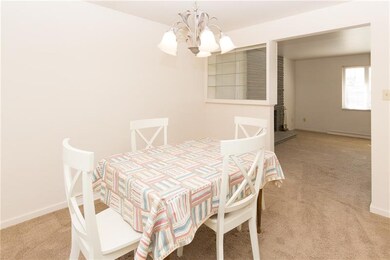 The dining room is right off of the kitchen. The d