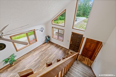 view from stairs