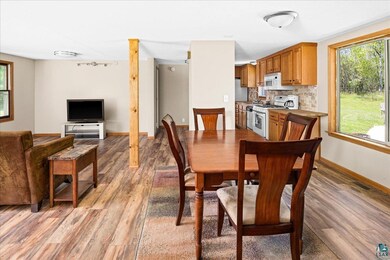 Dining area featuring hardwood / wood-style floors
