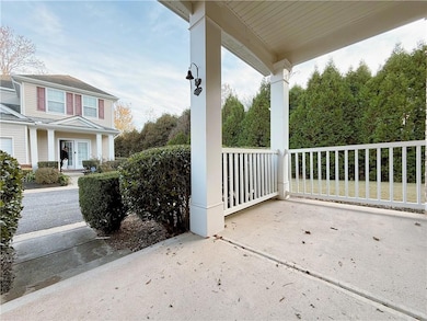 View of covered porch