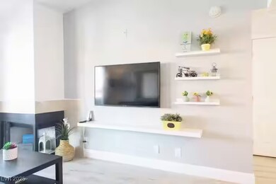 Living area with baseboards