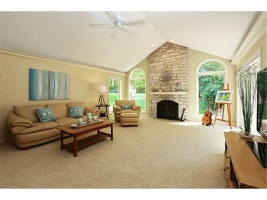 The large main floor living room features floor to
