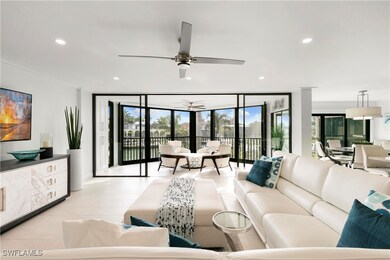 Living area with floor to ceiling windows, recesse