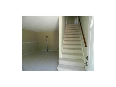 Upon entering front door, stairs lead to bedrm, ba