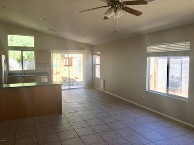 Dining room opens to kitchen