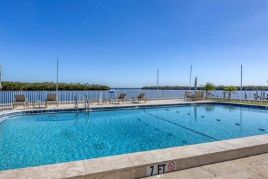 One of two community pools. This one sits directly on the Sarasota Bay.