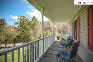 Spacious front porch