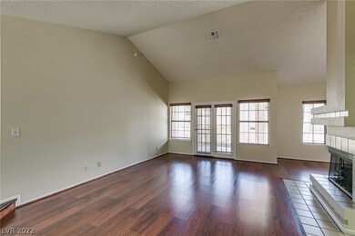 Living Room With Vaulted Ceiling