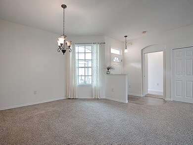 Master bedroom is off the foyer and has a pocket door