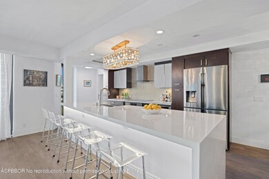 Recessed lighting under counter
