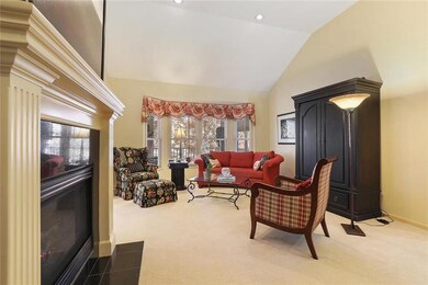 Fireplace can be enjoyed from dining area or livin