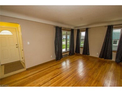 Living room with hardwood floors