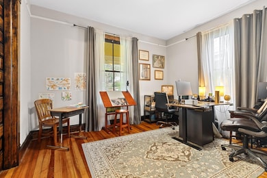 Gorgeous wide plank pine floors