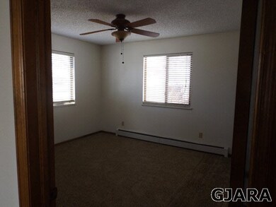 Bedroom with New carpet and Fan light