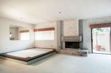 Large platform dining area and living room with fi