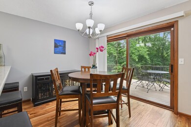 Separate dining room area