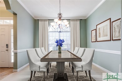 Virtually staged Dining Area