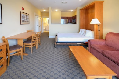 Room with bed open