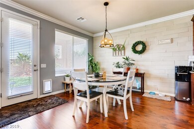Nice sized dining area with backyard access.
