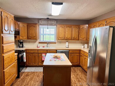 Center island in kitchen
