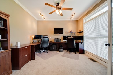 Rare home office where current owners both work from home. 