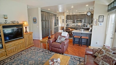 Family room looking into the kitchen