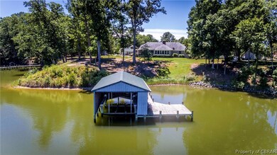 Boat House and Pier with Deep Water.