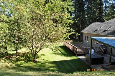 Side of home and deck