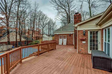 Large deck across back of the house let's you ente