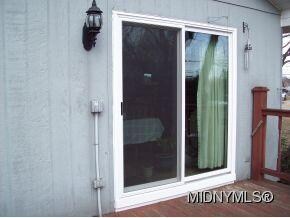 new 3 pane back door to deck