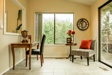 Home office off the living room.