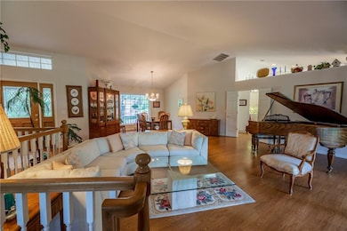 Very open and inviting main living/dining area.